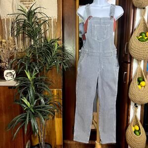 Railroad Stripe Overalls Blue White 2P | Workwear Chic Old Navy Cotton Stretch